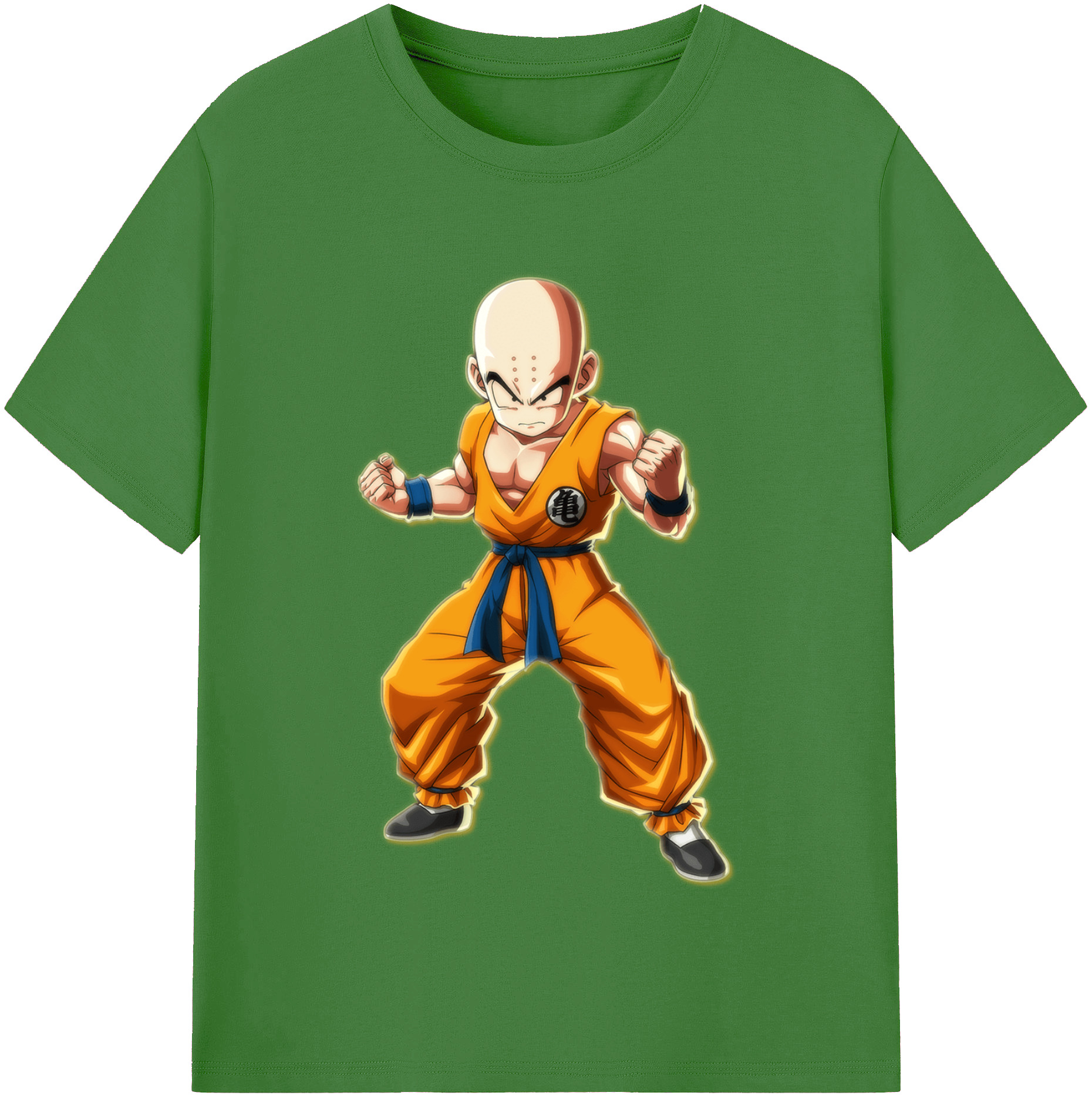 （画像用） ドラゴンボール クリリン DRAGON BALL krillin レディースカジュアルプリントTシャツ（綿100％）